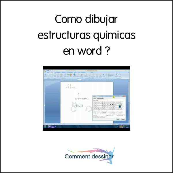 Como dibujar estructuras quimicas en word